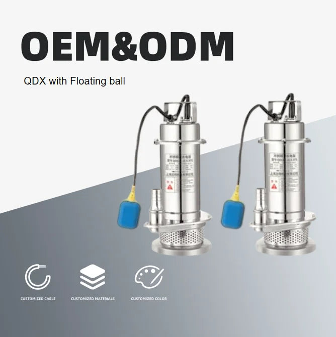 Industrial Stainless Steel Submersible Water Pump High Pressure Clarified Water Options for Household & Garden Factory Outlet