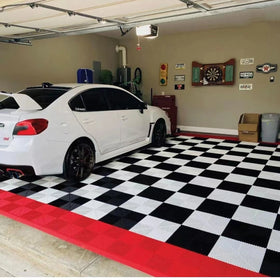 Hot Sell Durable Garage Floor Tiles Interlocking Plastic 400*400*18mm Interlocking Floor Tiles
