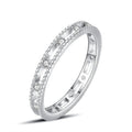 New trendy 925 sterling silver women zircon stone diamond finger ring for women