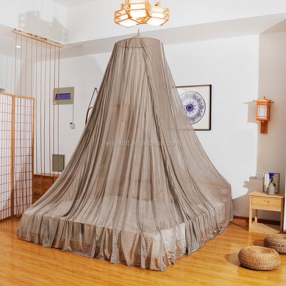 Anti Radiation Net Shield100% Silver Fiber Retractable EMF Shielding Bed Canopy Shielding