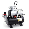 Powerful Aircompressor Machine Twin Cylinder Airbrush Compressor With Tank for Models