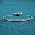 Silver 925 Original Diamond Test Brilliant Cut Total 2 Carat D Color Moissanite Bracelet Gemstone Wedding Chain Women Jewelry