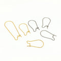 22mm 25mm 33mm 39mm Wholesale Simple Golden Rose Gold Stainless Steel U Shape French Ear Hooks for Earring Jewelry Making