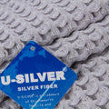 Anti Microbial Fabric Waffle Bath Towel Made With Silver Coated Fiber