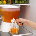 Cold Water Jug Beverage Dispenser 5.5L Large Capacity Transparent Round Cold Beverage Juice Water Jug Dispenser With Faucet
