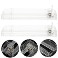 Retail Display Acrylic Divider Spring Loaded Adjustable Cigarettes Tobacco Pack Product Cabinet Tray Lane Shelf Pusher System