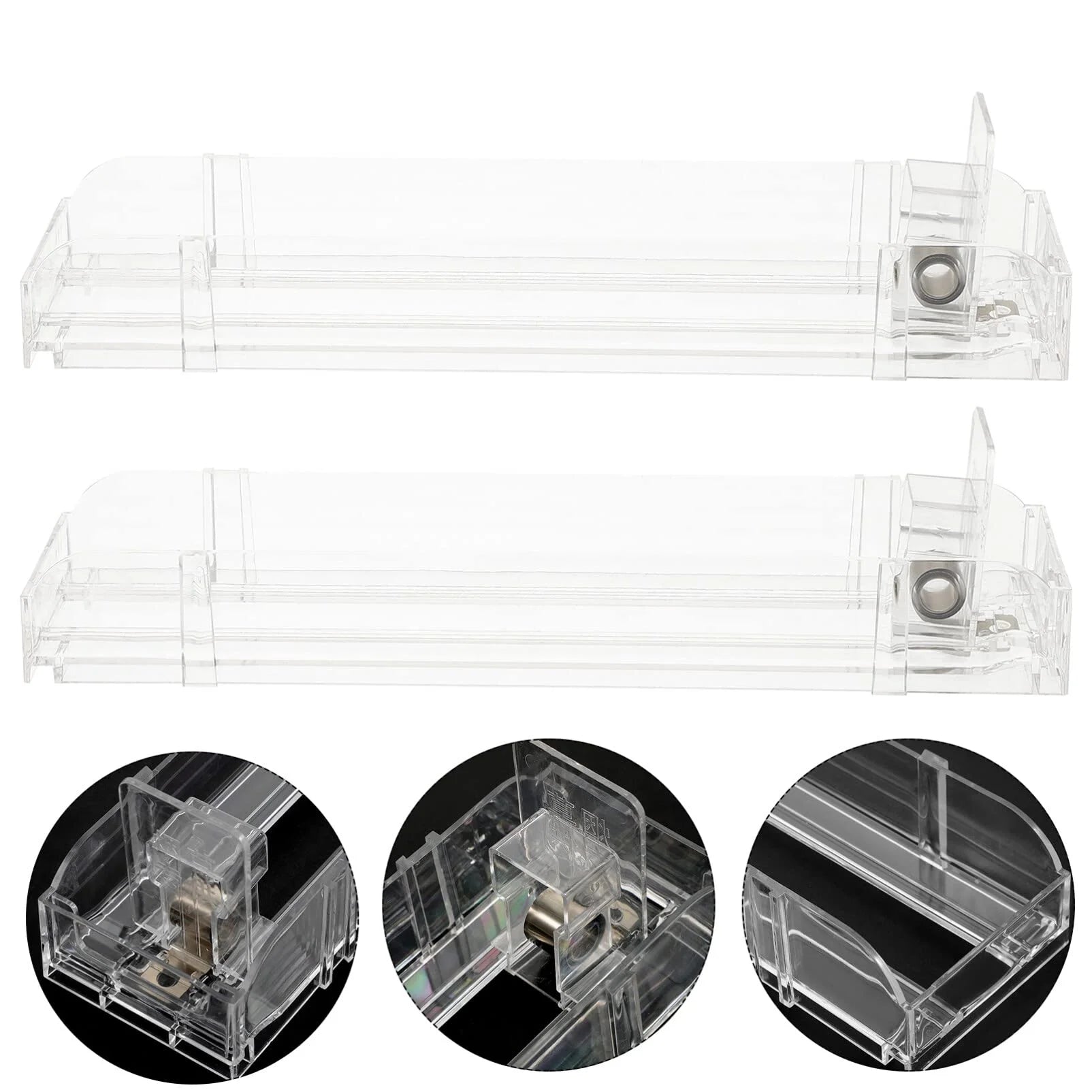 Retail Display Acrylic Divider Spring Loaded Adjustable Cigarettes Tobacco Pack Product Cabinet Tray Lane Shelf Pusher System