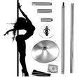 FITNESS 2020 NEW Professional Golden 360 Stripper Pole Dance Spin Removable Home Fitness Exercise Training 45mm
