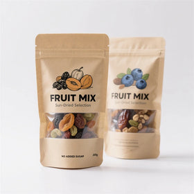 Food Stand up Pouch Ziplock Packaging Bags Wholesale Kraft Paper Bag with Window