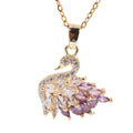 AA016186 Luxury Bling Female Necklace for Party Cubic Zircon Dazzling Accessories for Women New Trendy Jewelry