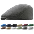 Wholesale Spring Autumn  Europe America Wholesale Dome Warm Flat Cap Beret Hat Ivy Hat for Women Men Sun Shade