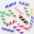 25mm Cute Handmade Clay Cotton Candy Polymer Clay Marshmallows Food Sweets Decoration Parts Slime Crafts