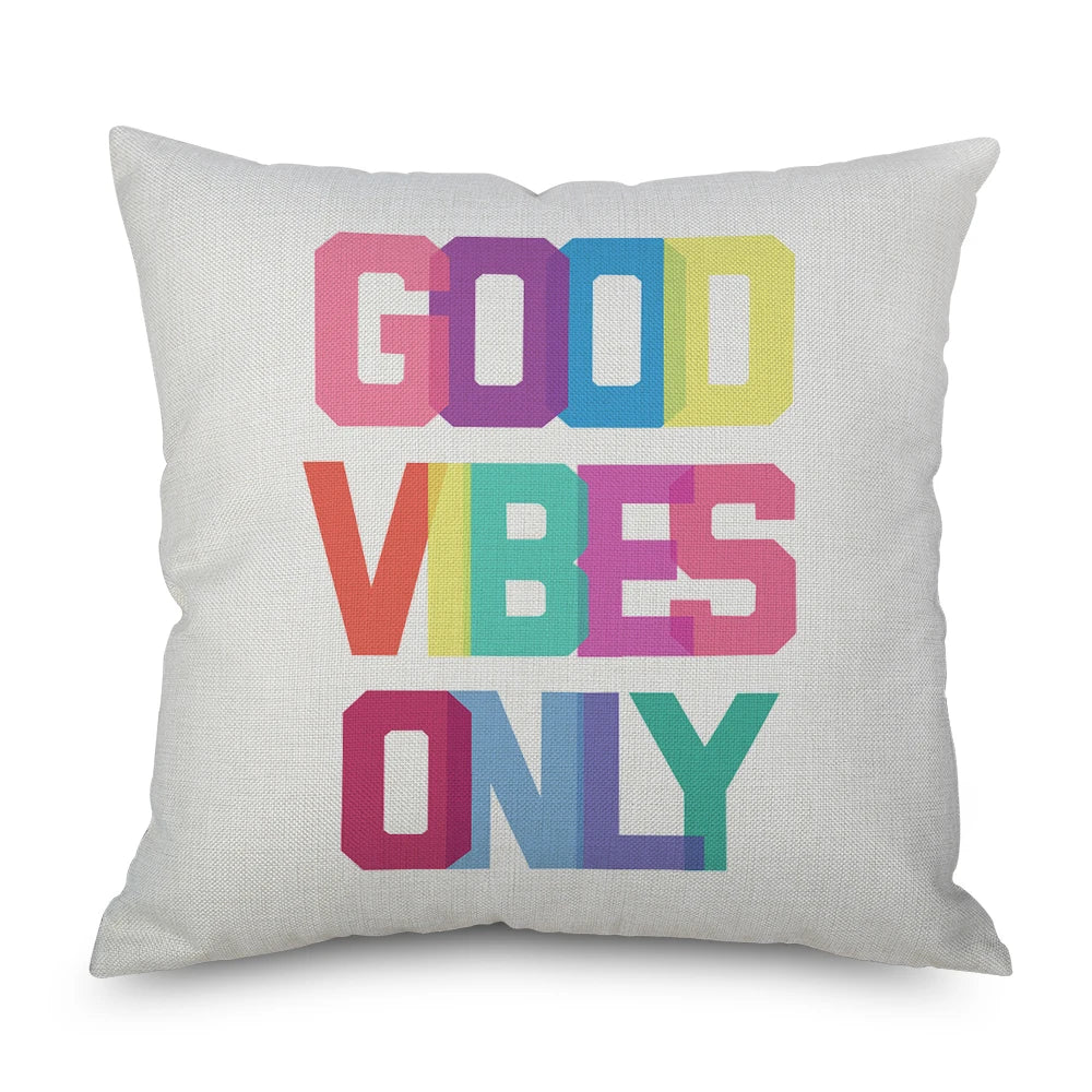 Modern Abstract Geometric Letter Cushion Cover Throw Pillowcase Office Sofa Car Decoration