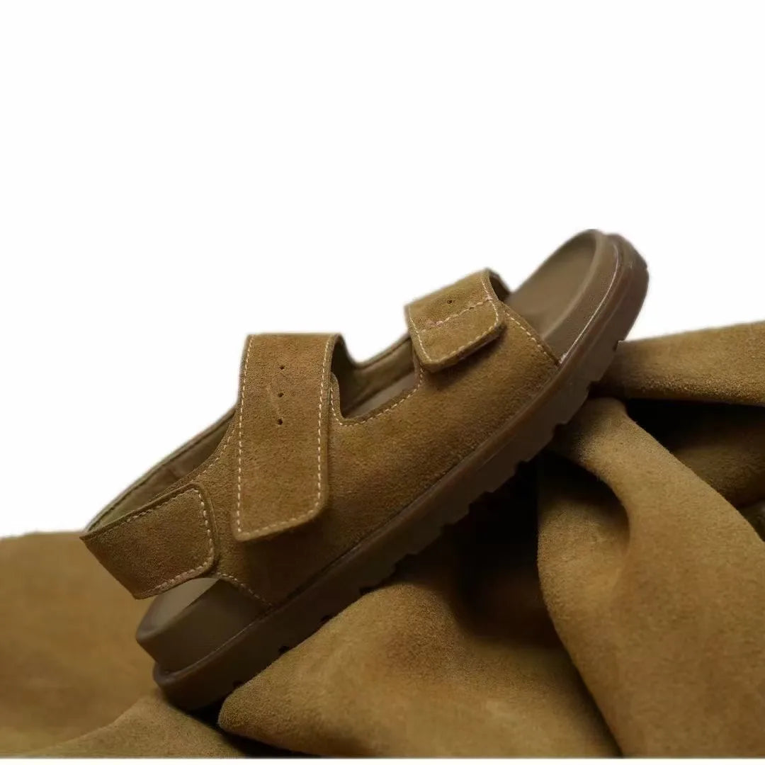 King-Lion GRS Certified Recycled Suede Fabric | High-End Wear-Resistant Flocking Leather for Premium Boots & Luxury Bags