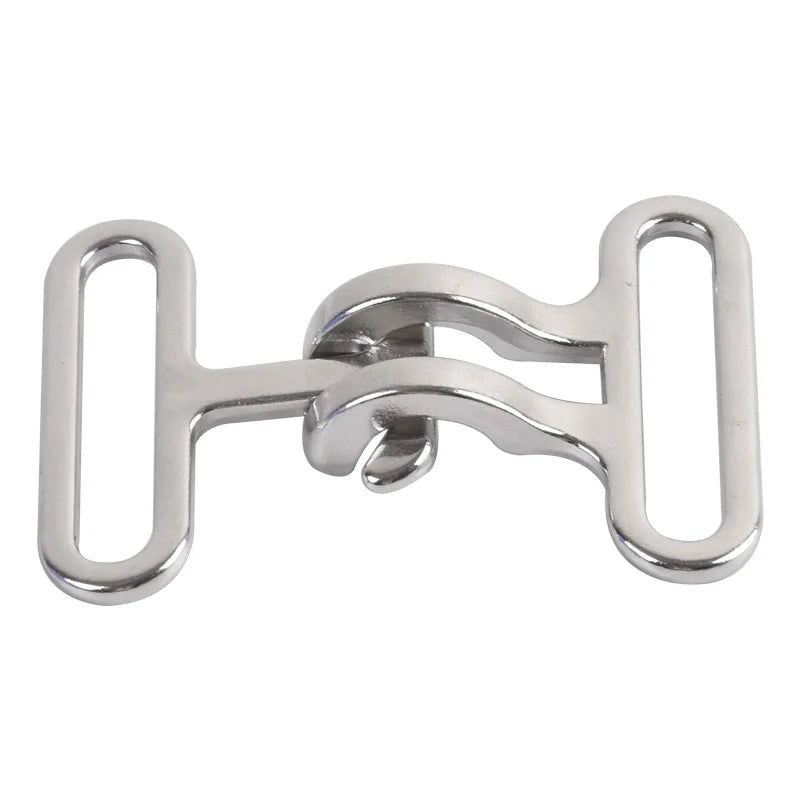 Hot Sale Nickle 38mm Double Buckle Metal Durable Buckle for BeltHandbag Hardware