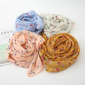 2026 New Chiffon Print Women's Headscarves Wholesale Back Ethnic Headgear Headscarves Women Bubble Chiffon Hijab