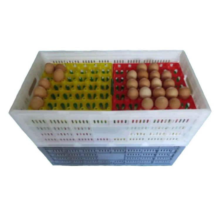 New Stackable Plastic Egg Transport Crate Turnover Box Economical Poultry Transport Crate