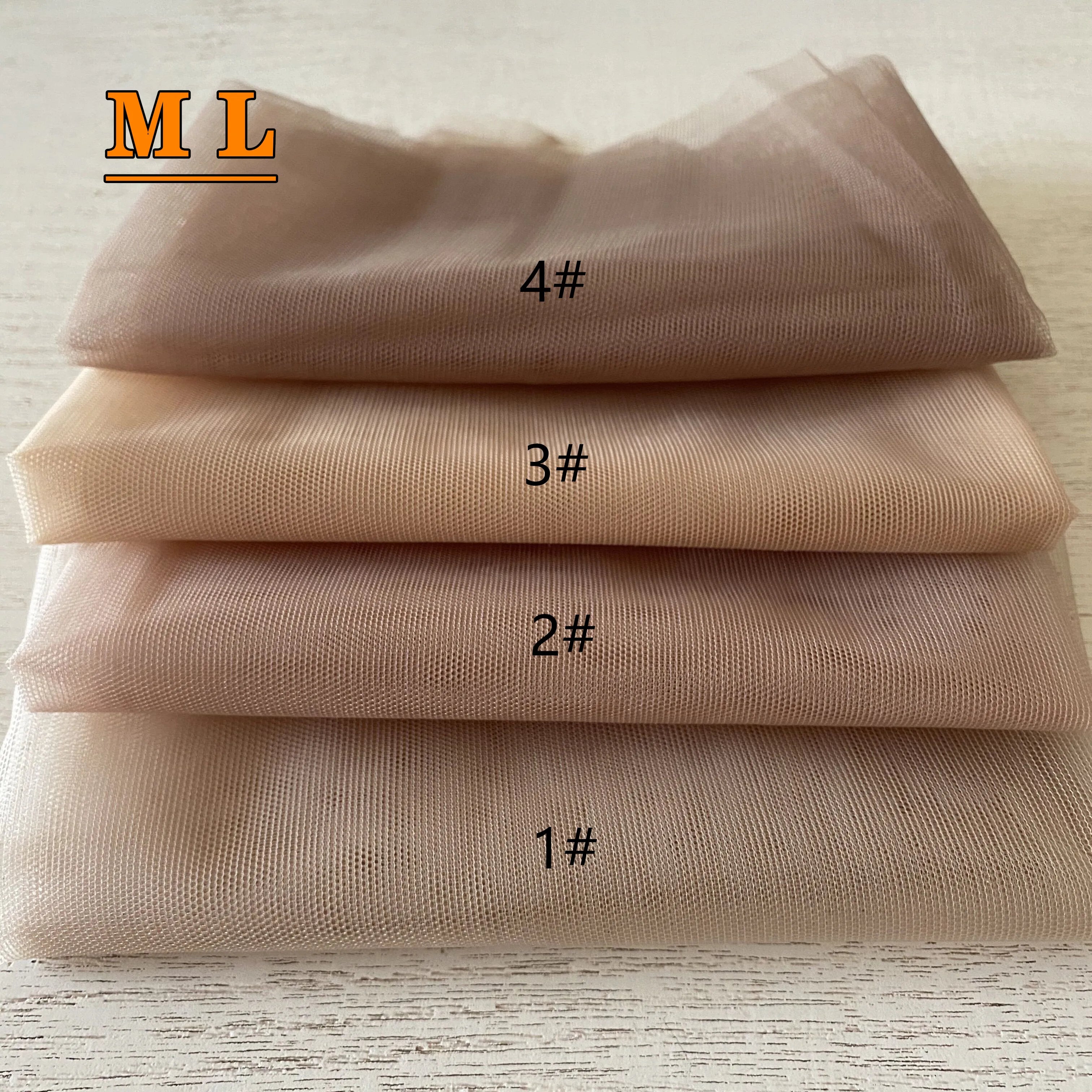 2026 1# Color HD Film Lace Korea Lace Net Fabric for Making Wigs Transparent Lace