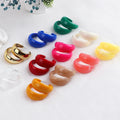 Circle Earrings Fashion 2022 Acrylic C Shape Hoop Earrings Acetate Resin Trendy Korean Colorful Geometric for Women 1 Pair / FS