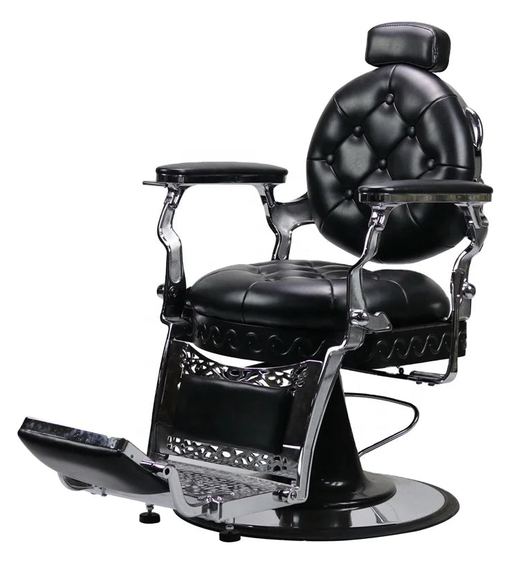 Mens and Women Haircut Antique Barber Chair Round Cushion and Backrest Wholesale China Trade Salon Furniture