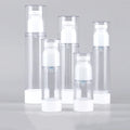 Free Sample White Sunscreen Airless Spray Lotion Pump Bottle 30ml 50ml 100ml Skincare Cosmetic Packaging