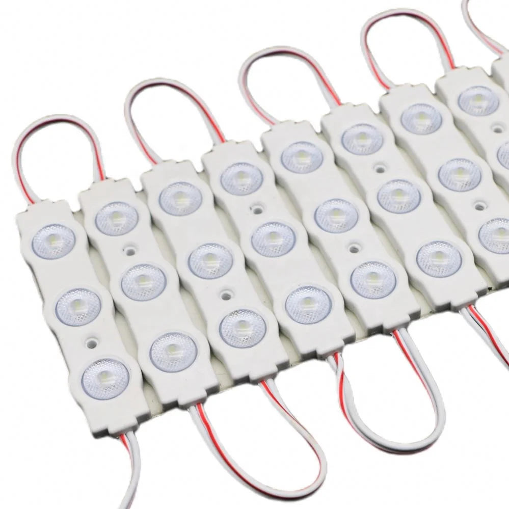 220V/110V SMD2835 White 3 Lens Single Color Advertising Screen LED Module