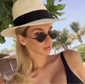Chic Rhombus Vintage Female Sunglasses New Brand Alloy Small Mirror Retro Sun Glasses Men Irregular Shades Oculos Feminino