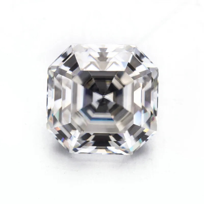 Starsgem Wholesale Moissanite 9.25 Hardness Diamond Substitute 7*7mm 2 Carat DEF VVS1 Asscher Cut Moissanite