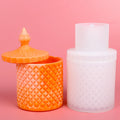 HY Style Storage Box Silicone Resin Mold with Lids Pen Holder Bottle Jar Epoxy Silicone Casting Molds for Jewelry Ornaments