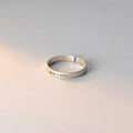 Simple Make a Wish Matte Letter Ring for Women Retro Creative Opening 925 Sterling Silver Finger Rings Party Jewelry Gifts
