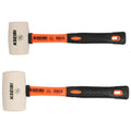 KSEIBI Hammer Rubber Hammer Hard Soft White Head/progrip