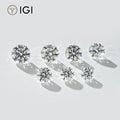 Starsgem 0.3CT  0.5CT 1CT 1.5CT D VS1 IGI Certified HPHT Round Cut Loose Wholesale Lab Diamonds