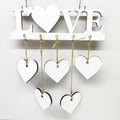 RubySub MDF Valentine's Day Wall Plaque Blanks Sublimation Family Board Blank White 6-Color Thermal Transfer Multi-Size Home