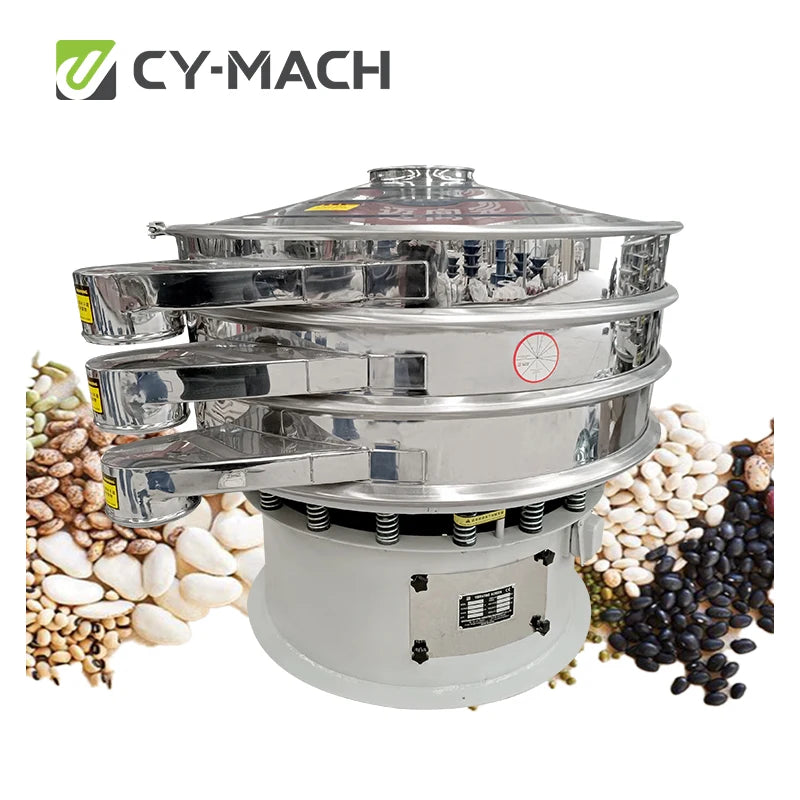 Silicon Carbide Quartz Flour Silica Sand Rotary Vibrating Screen for Powder and Granule