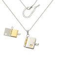 Personalized Creative Jewelry Custom logo Engraved Openable Locket Book Pendant Necklace