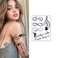 Fast Delivery Custom Temporary Body Water Tattoo for Men Transfer Printing Durable Semi-permanent Waterproof Tattoo Stickers
