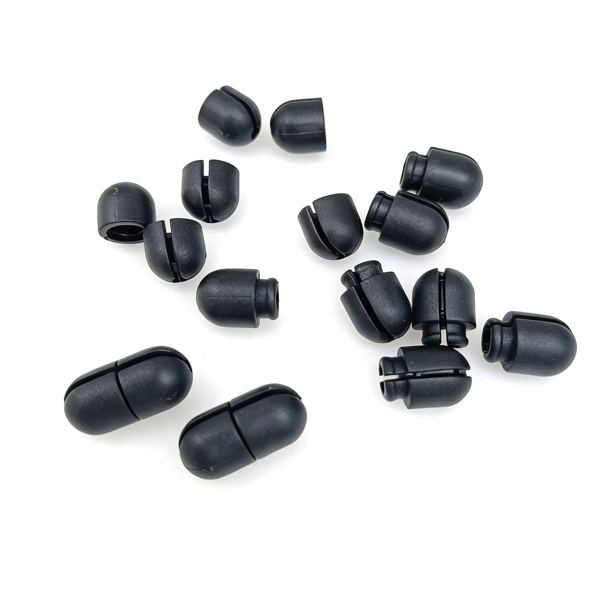 Strong Plastic Safety Breakaway Cord Lock Round Belt Buckles Pop Barrel Connectors 2mm Hole for Lanyard Bag Rope Accessories