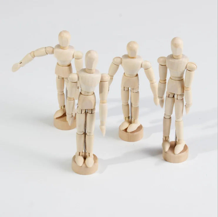 Cpatrick  12inch Artists Wooden Manikin for Home Decoration