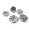 Mini 10ml Round Tin Containers Aluminum Cosmetic Tin Jars with Seal for Lip Balm Cream Wigs Tea Candle Perfume 10ml Frost Tin