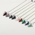 Wholesale Natural Stone Reiki Amethyst Pendulum Crystals Healing Stones Chakras Crystal Pendulum