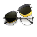 New 3-in-1 Polarized Magnetic Sunglasses Clip on Anti Blue Light Optical with Prescription Polarized Night Vision Sunglasses