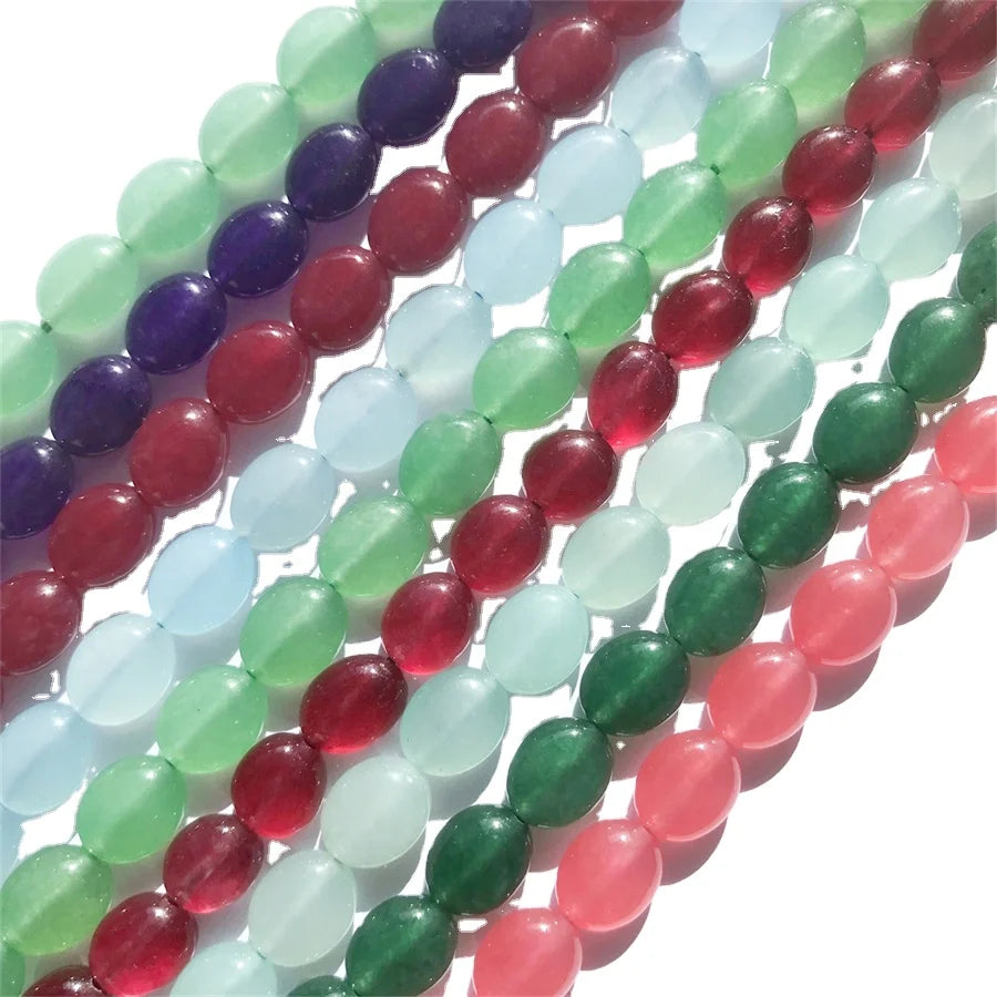 Wholesale Multi-colored Irregular Bead Jade Necklace Crystal Beads for Jewelry Making
