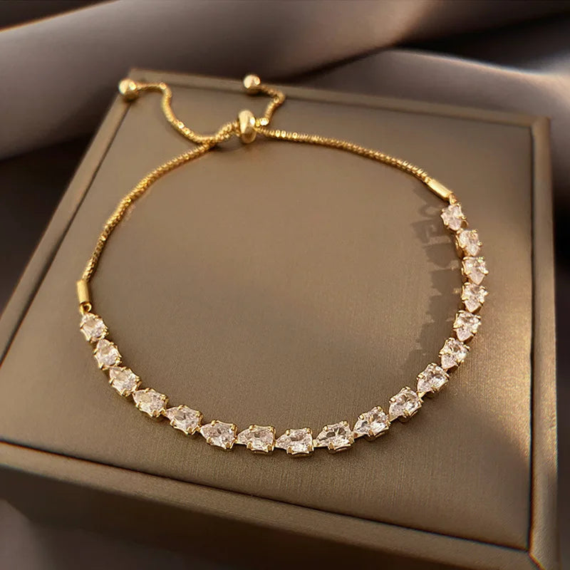 Dainty Designer Crystal Friendship Bracelet Jewelry Women Birthday Party Gift Charms for Bracelets Bulk Wholesale