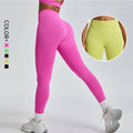 SHINBENE High Waist Athletic Workout Pants 3.0 Cloud No Scrunch Seamless Tummy Control Yoga Booty Leggings Solid Pattern