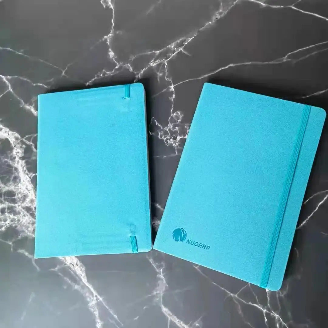 Custom A5 Size Soft  Notebook Set 80g CMYK Embossed Memo Note with Offset Paper Brochure and Art Paper Types