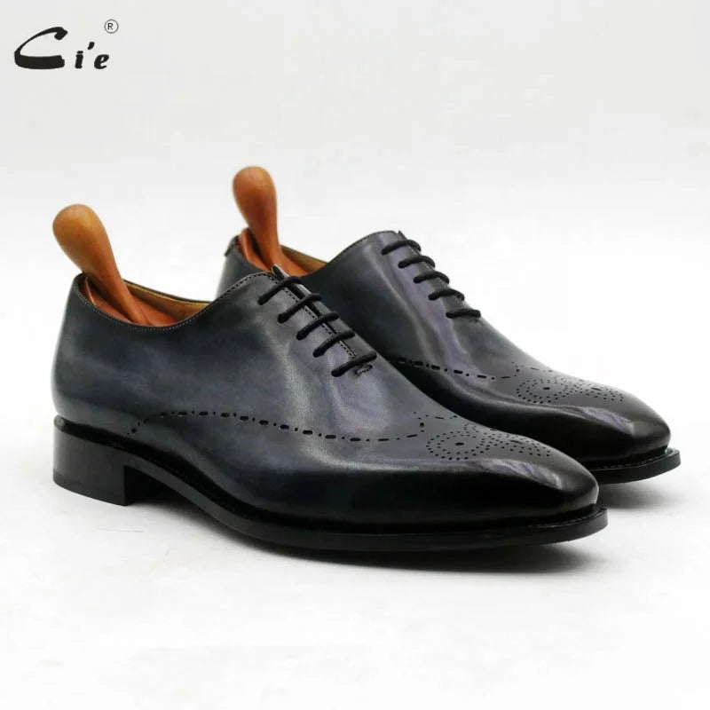 Cie Ox820 Hot Sale New Style Black Leather Lace-Up Breathable Wedding Men's Formal Oxford Shoes