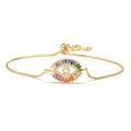 Bohemia Evil Eye Bracelet Colorful CZ Celebrity Evil Eye Bracelet Wholesale