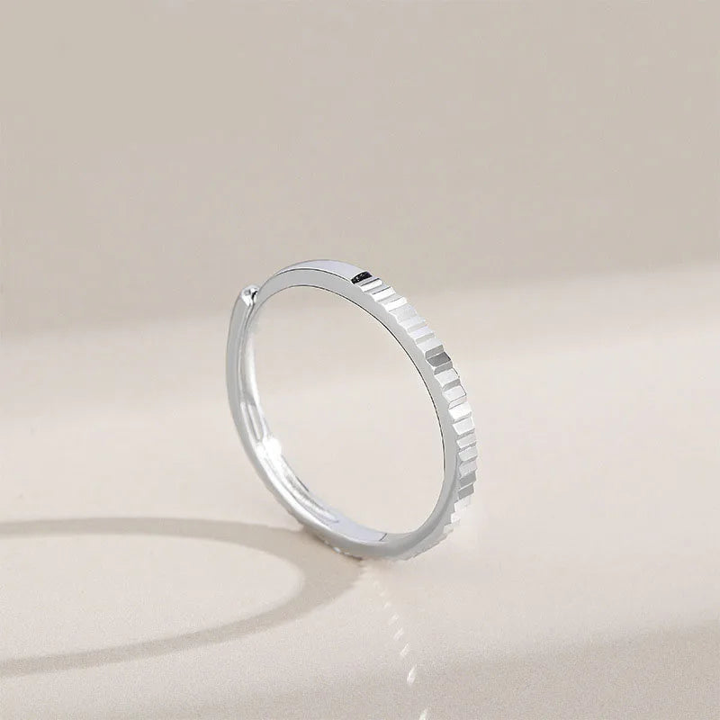 Newest Arrival 925 Sterling Silver Irregular Ring Tarnish Free Geometric Silver Ring for Women Girl