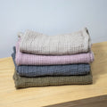 High-quality Beach Towels Wholesale Luxurious Cotton Olive French Flax 100% Linen Waffle Bath Hand Towel