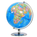 360 Degree Rotating Desktop Toy World Globe Blue Administrative Globe for Desk Decoration Boy Kids Gifts Education Tools